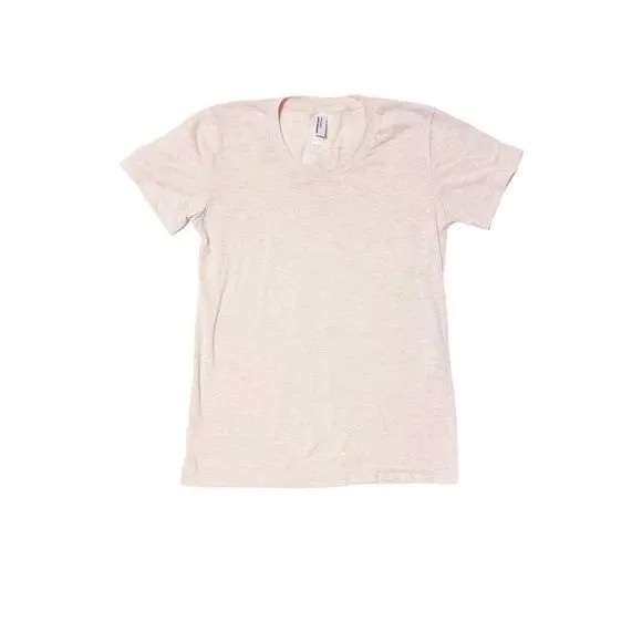 AMERICAN APPAREL || Tri-Blend Slim Fit Crewneck TriCreole Pink Size Small - Picture 4 of 13